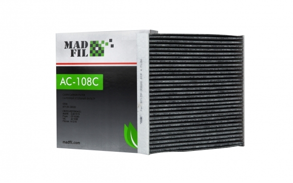 Фильтр салона MADFIL AC-108C угольный
