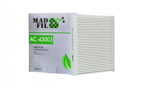 Фильтр салона MADFIL AC-43003 RENAULT/LADA  (272773016R)