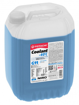 Антифриз Totachi NIRO Coolant Blue -40C G11 10л