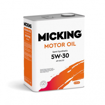 Масло моторное Micking Motor Oil EVO2 5w30 SN-CF полусинт 4л