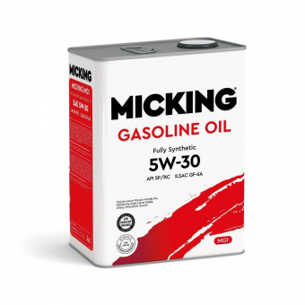 Масло моторное Micking Gasoline Oil MG1 5w30 SP-RC 4л